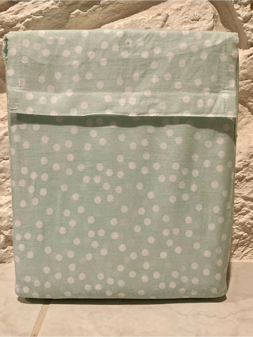 NWOT Kate Spade NY Queen sized sheet set in pale blue with white dots